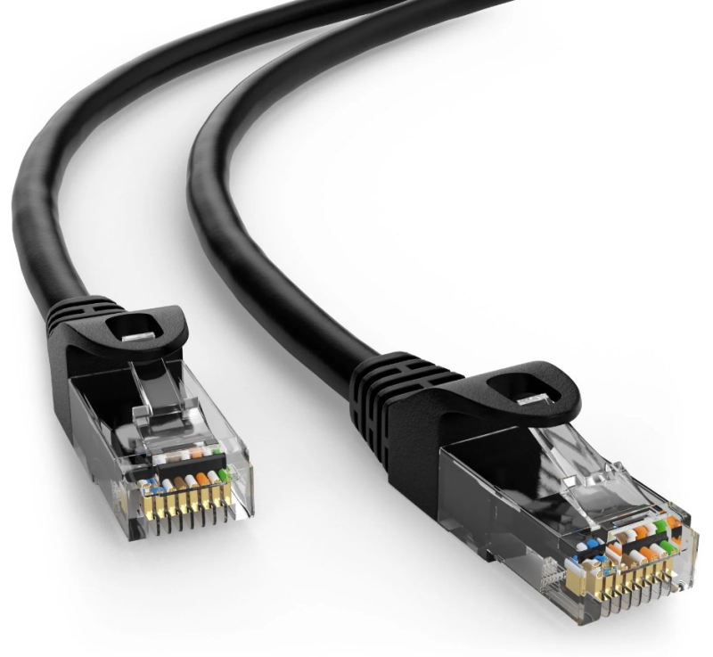 ESL U/UTP kabel Cat 5e 1m Black