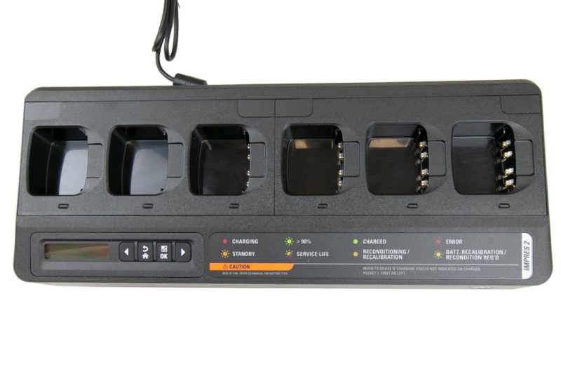 ESL Motorola zesvoudige IMPRES lader t.b.v. DP2000 en DP4000 series
