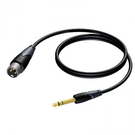 ESL ESL XLR 3p (m) naar jack 6.35 mm kabel, 30cm (Stereo, Gebalanceerd)