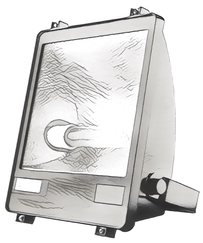 ESL Floodlight A-symmetrisch 400W HQI White