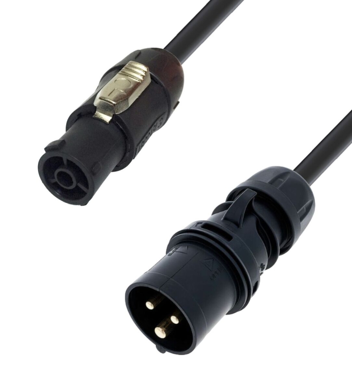 ESL CEE 1phase Male > PowerCON True 1 female  3x2,5mm² 0,5m