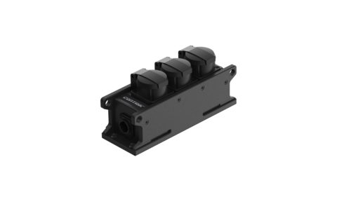 ESL PowerCON True 1 IN/OUT>3x Schuko Verdeelblok 16A  IP54 