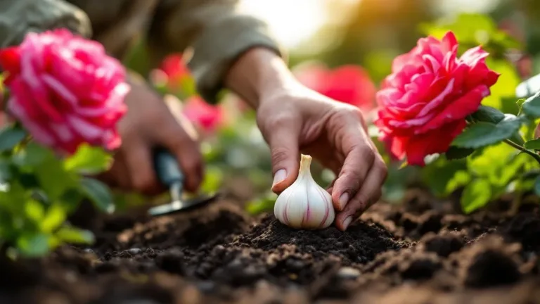 De ‘knoflook-barrière’: waarom slimme tuiniers nu een teentje knoflook naast hun rozen planten