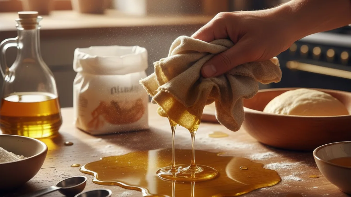 Waarom ervaren thuisbakkers altijd een doekje bij de hand hebben voor gemorste olie